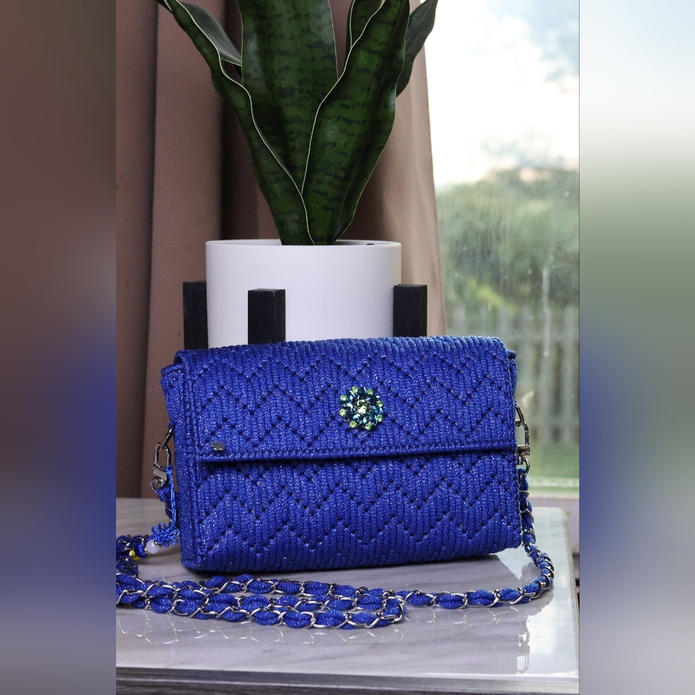Elegant Blue Handbag